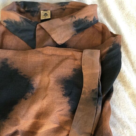 CHRZASZCZ by Maria Wojtowicz Shibori Linen Duster - Picture 9 of 9